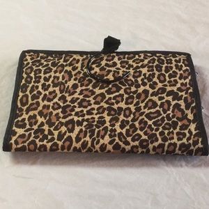 Leopard Print Travel Jewelry & Toiletry Organizers